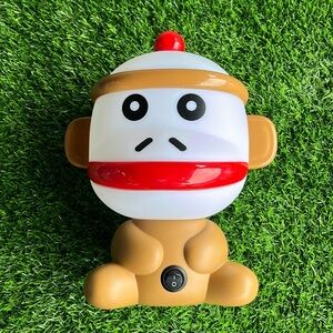 SOCK MONKEY Kids Table Lamp Nightlight